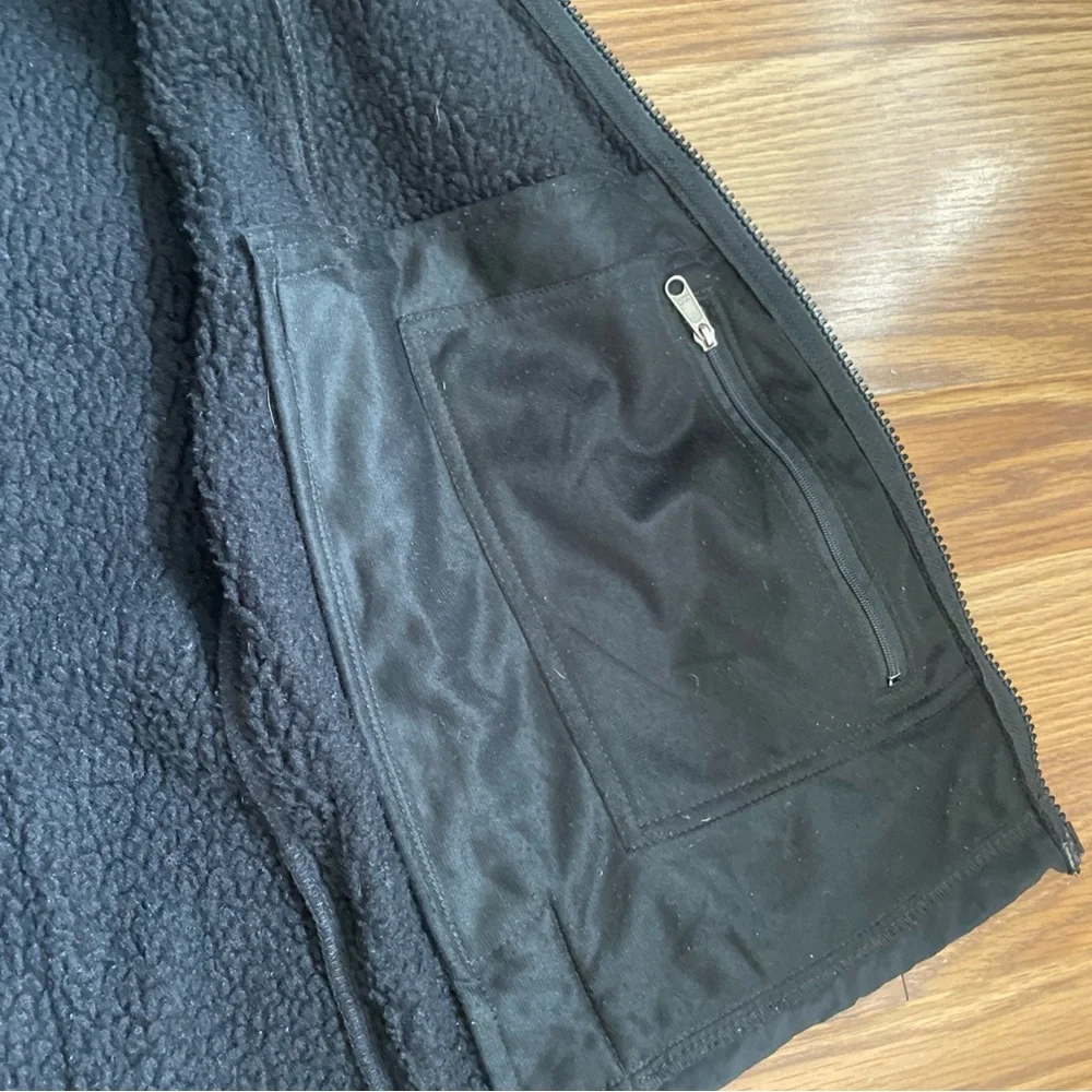 Vintage North Face Fleece Vest Mens Size Small Black